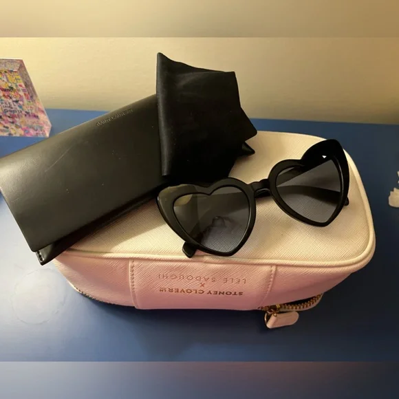 Saint Laurent Lou Lou Loulou Heart Gradient Sunglasses EUC  display picture 1